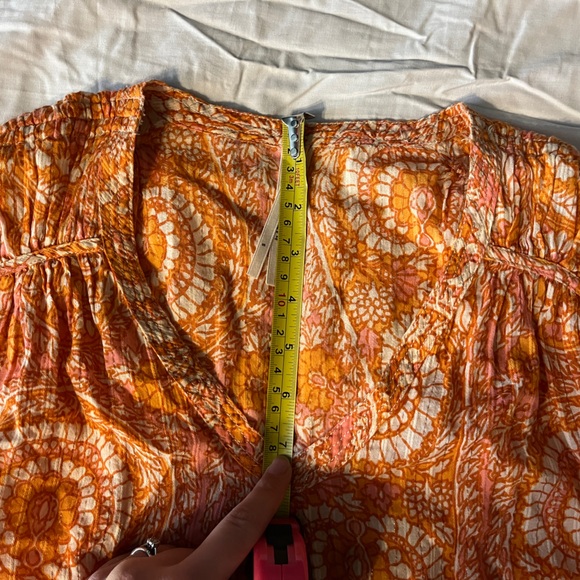 Anthropologie Terra Shirred Blouse Size S - Picture 7 of 10